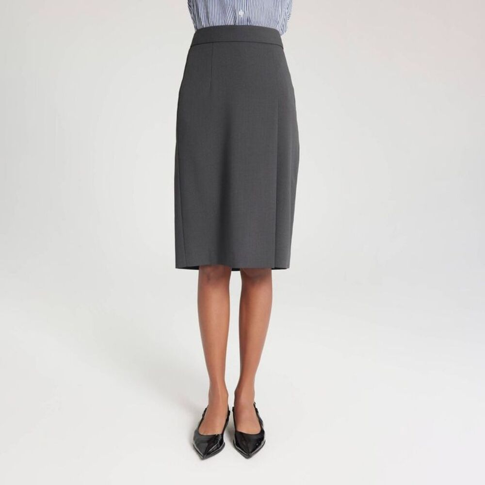 Women's Front Slit Pencil Skirt - A New Day Dark Gray S